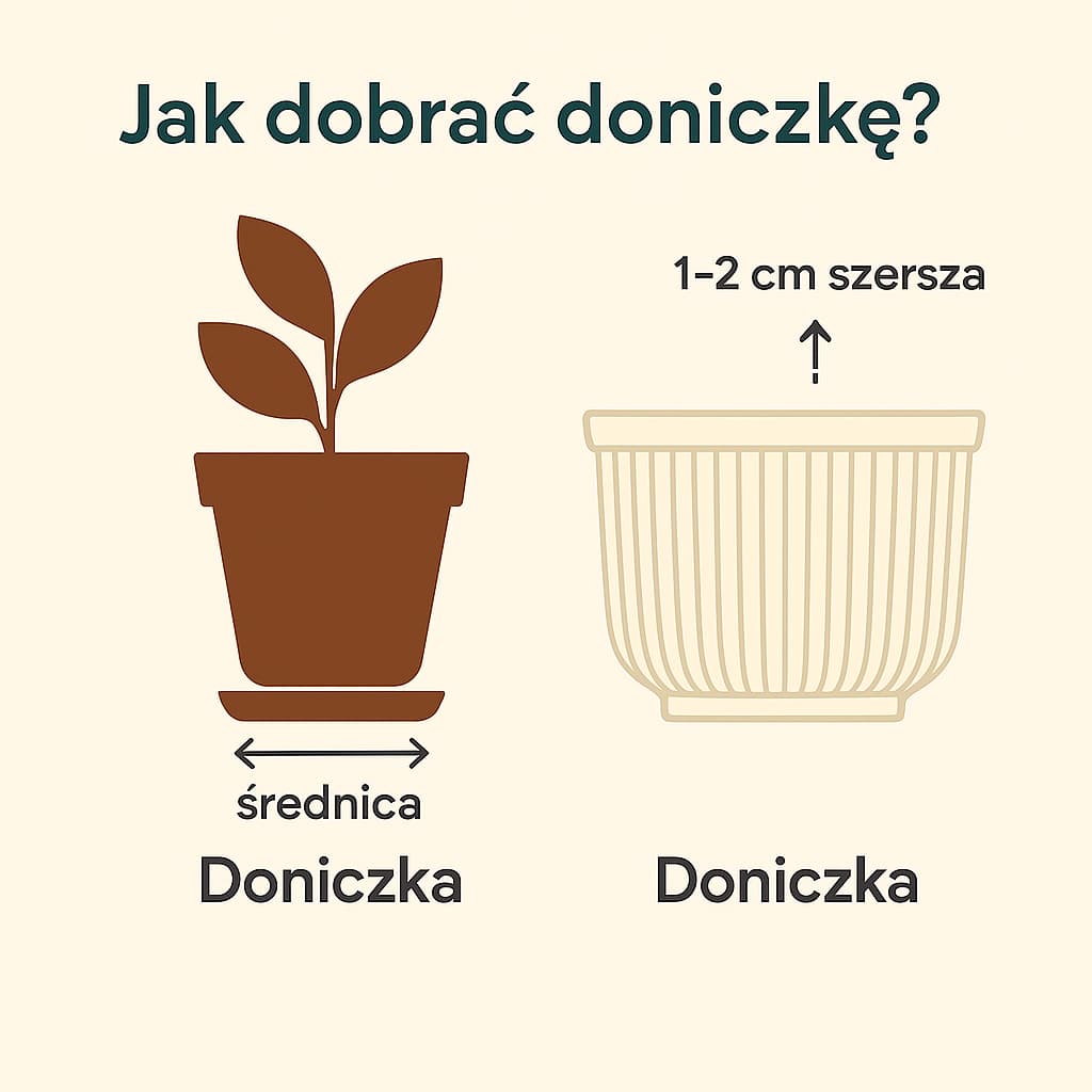 Infografika – jak dobrać doniczkę do rośliny